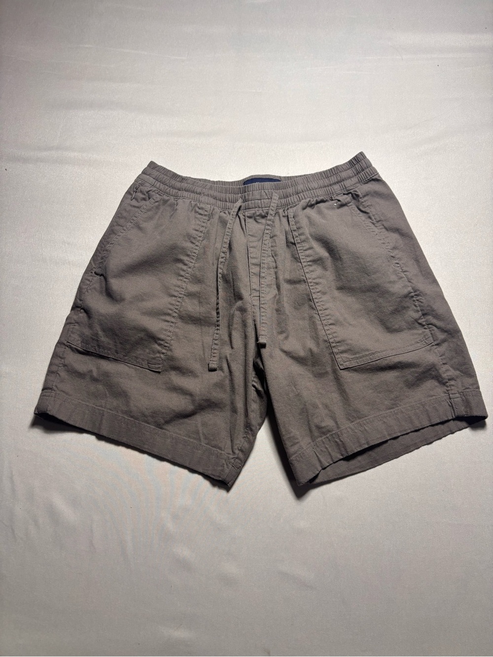 Abercrombie & Fitch Men's Stretch Pull-On Drawstring Shorts Taupe Size S